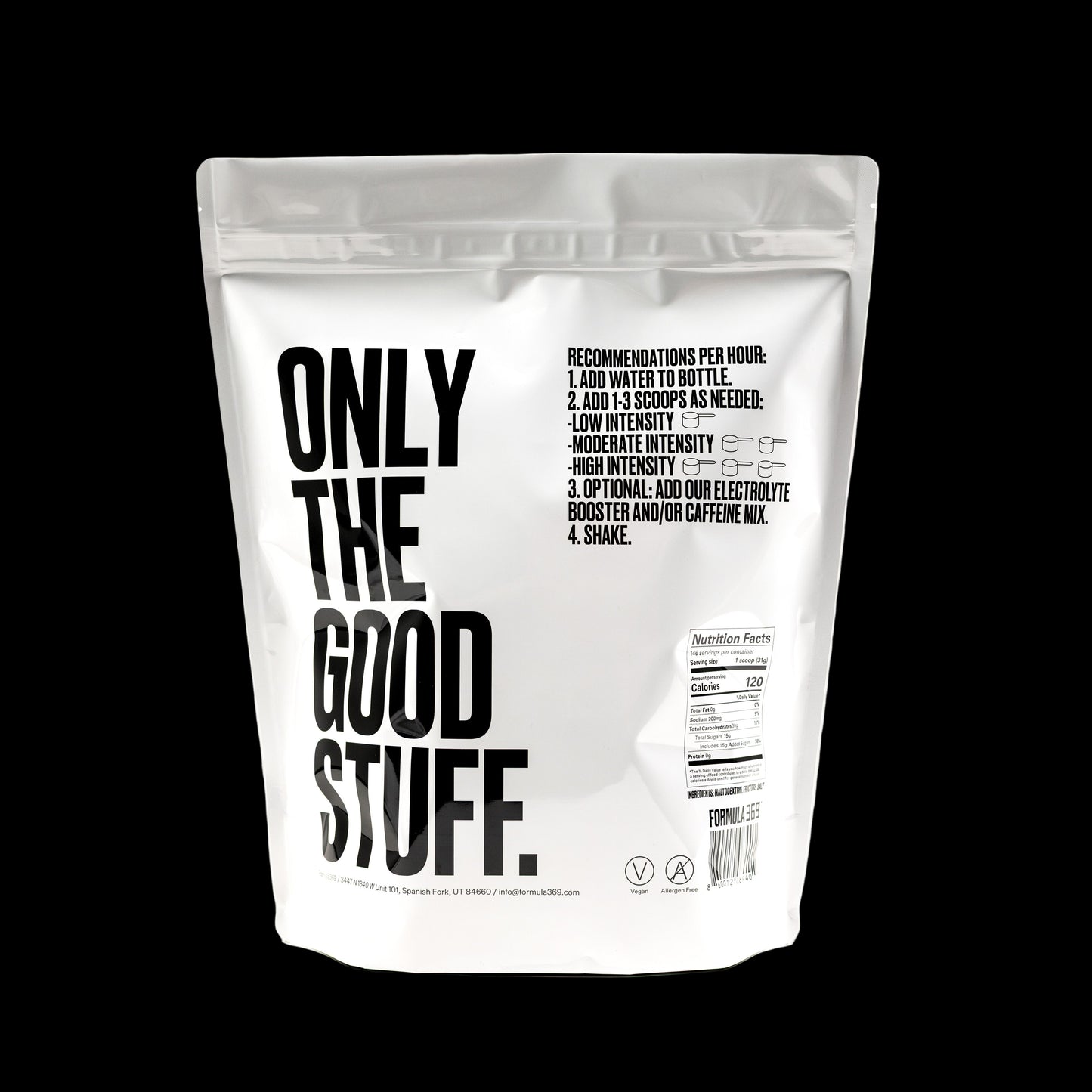 Bulk 10 pounds, 146 servings - Formula 369 Endurance Fuel Drink Mix