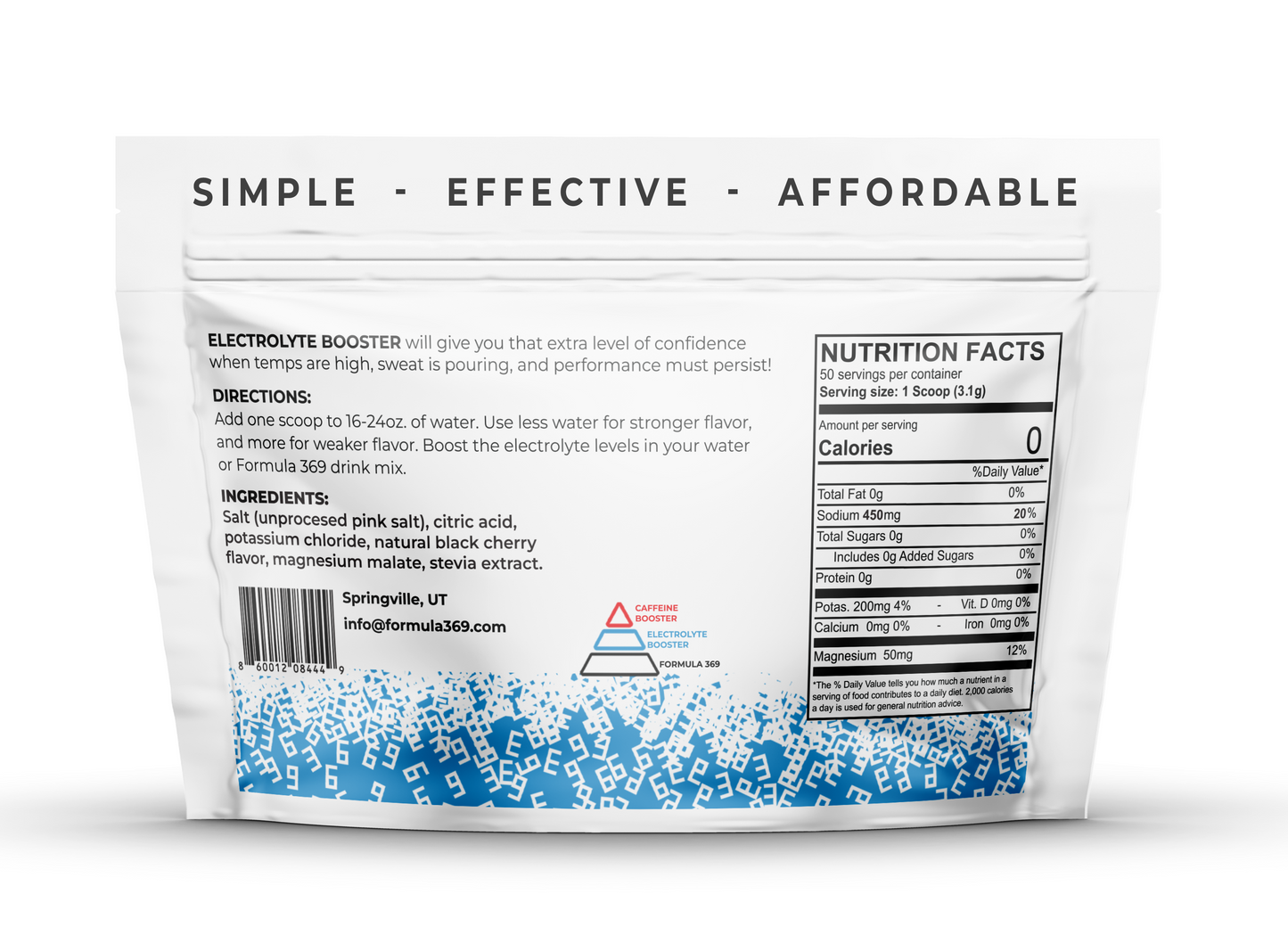 Electrolyte Booster Drink Mix - 50 servings