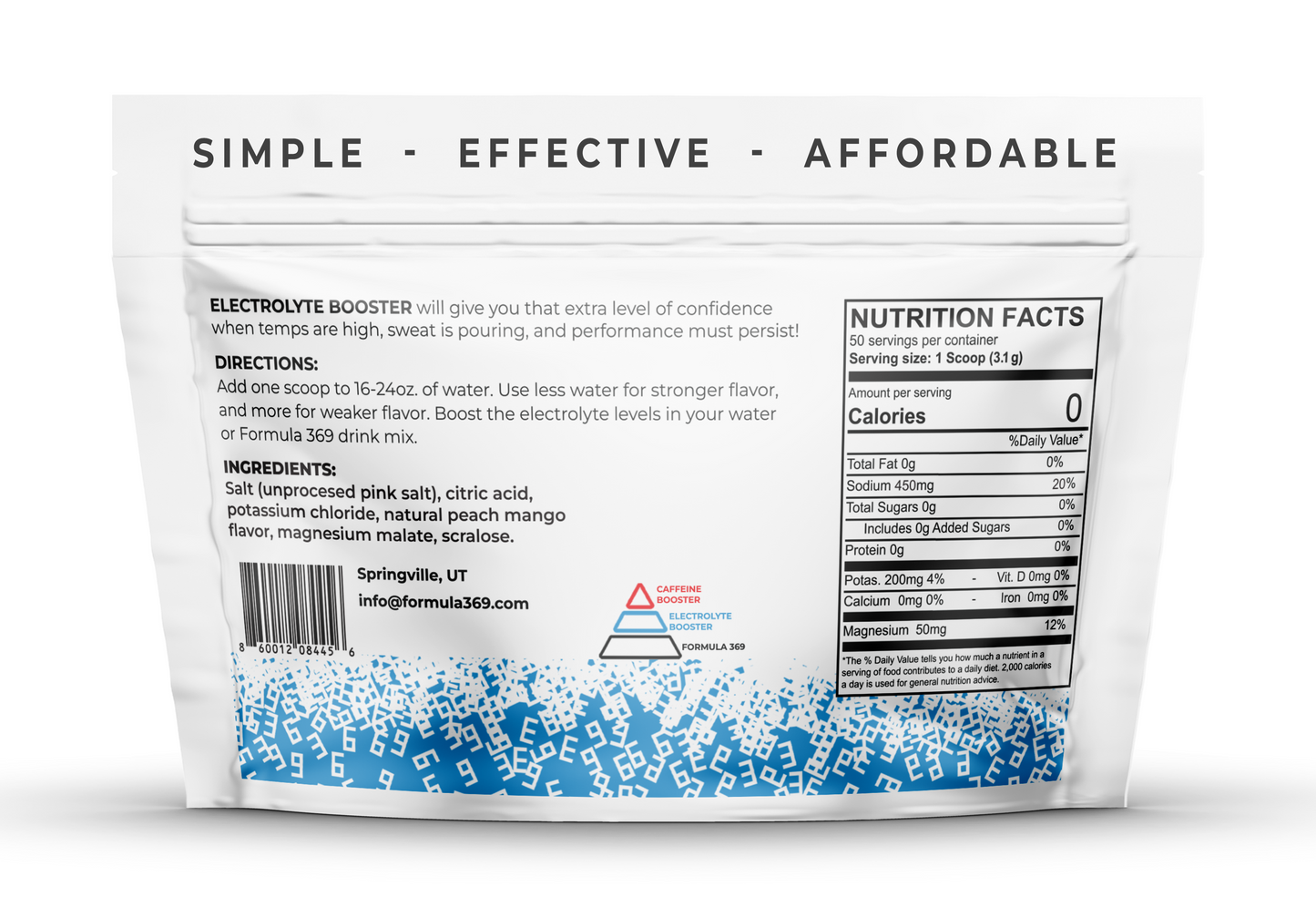Electrolyte Booster Drink Mix - 50 servings