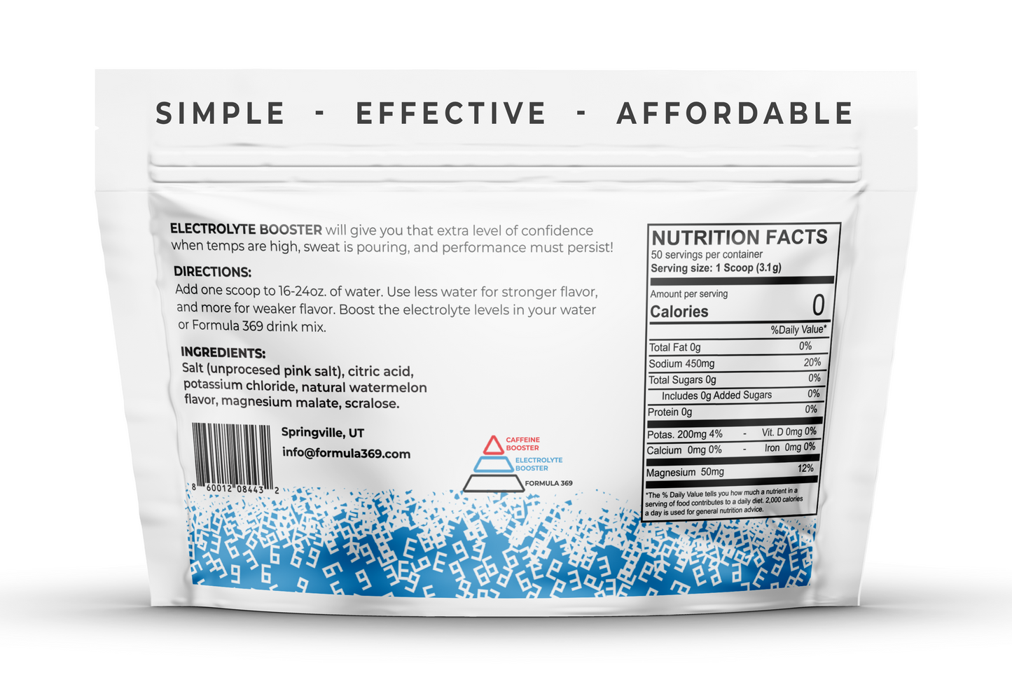 Electrolyte Booster Drink Mix - 50 servings
