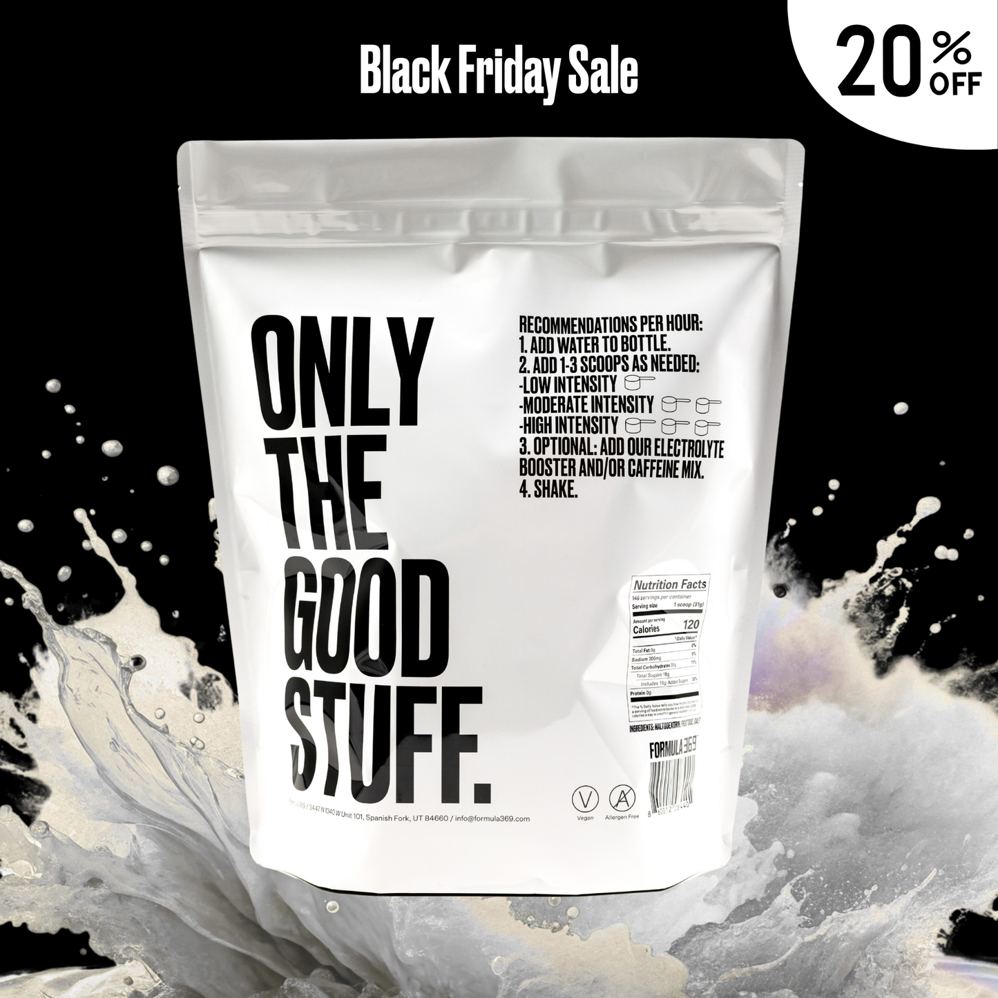 Bulk 10 pounds, 146 servings - Formula 369 Endurance Fuel Drink Mix