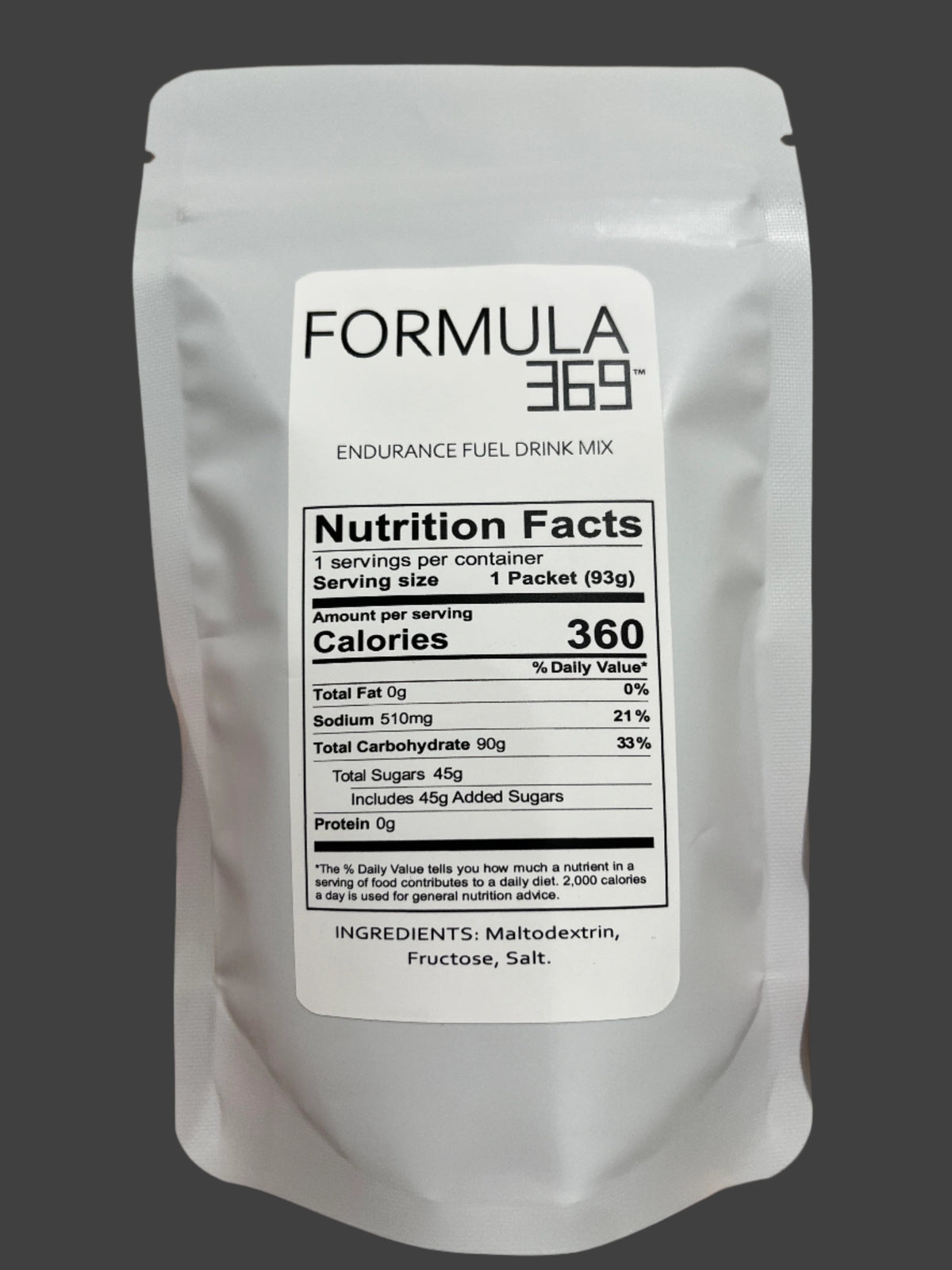 Formula Packets Single Serve Sample Packet (90g)- Formula 369 – Formula369