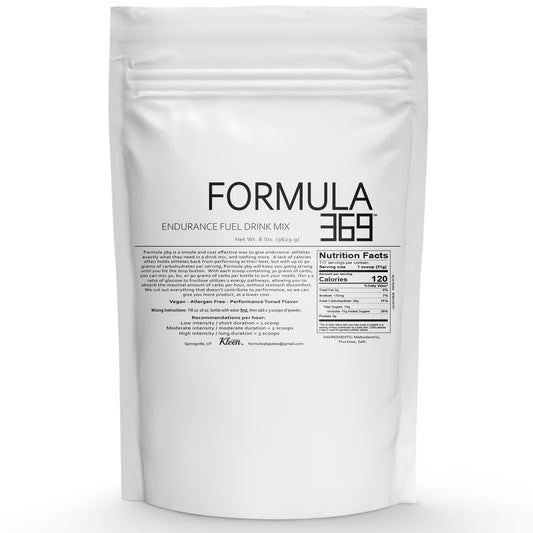 8 pounds, 117 servings - Formula 369 Endurance Fuel Drink Mix