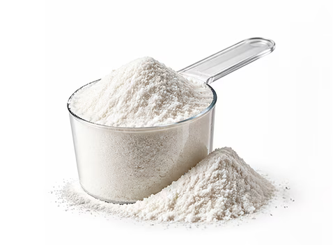 Scoop of maltodextrin powder
