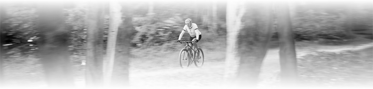 Cyclist riding on a road